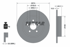 2x Bremsscheibe Hinterachse für MAZDA TOYOTA 2 Schrägheck YARIS