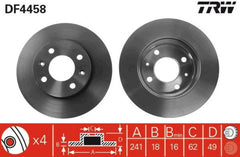 2x Bremsscheibe Vorderachse für HYUNDAI KIA i10 I II Stufenheck PICANTO