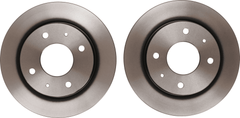 2x Bremsscheibe Hinterachse für MITSUBISHI SMART COLT VI CZC Cabriolet FORFOUR