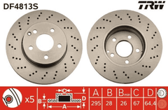 2x Bremsscheibe Vorderachse für MERCEDES-BENZ C-KLASSE T-Model Coupe