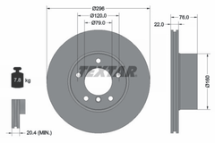 2x Bremsscheibe Vorderachse für BMW 5 Touring