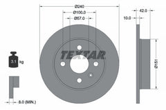 2x Bremsscheibe Hinterachse für OPEL CHEVROLET ASTRA G Stufenheck Caravan CC