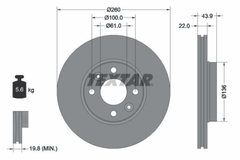 2x Bremsscheibe Vorderachse für LADA NISSAN RENAULT DACIA LARGUS Kasten/Kombi