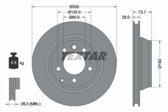 2x Bremsscheibe Hinterachse für AUDI PORSCHE VW Q7 Van CAYENNE TOUAREG VAN