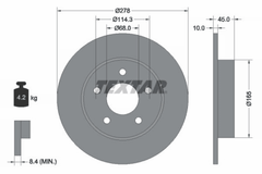 2x Bremsscheibe Hinterachse für NISSAN ALMERA TINO PRIMERA Hatchback Traveller