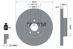 2x Bremsscheibe Vorderachse für AUDI A6 C6 Avant