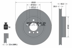 2x Bremsscheibe Vorderachse für BMW X3