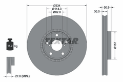 Bremsscheibe Vorderachse links für LEXUS GS IS III RC