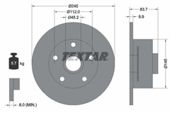 2x Bremsscheibe Hinterachse für AUDI A4 B5 Avant