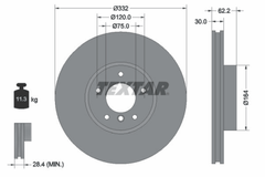 2x Bremsscheibe Vorderachse für BMW X5 X6
