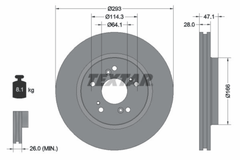 2x Bremsscheibe Vorderachse für HONDA CR-V III IV