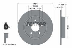 2x Bremsscheibe Hinterachse für FORD FOCUS III Stufenheck Turnier