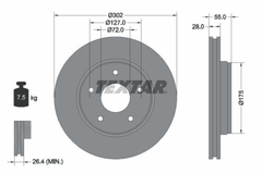 2x Bremsscheibe Vorderachse für JEEP WRANGLER III