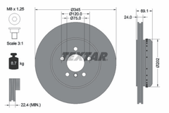 2x Bremsscheibe Hinterachse für BMW 5 Gran Turismo Touring 6 Cabriolet Coupe 7