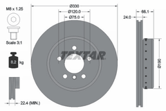 2x Bremsscheibe Vorderachse für BMW 5 Touring