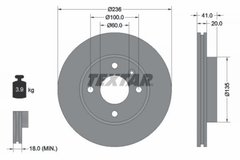 2x Bremsscheibe Vorderachse für OPEL KARL