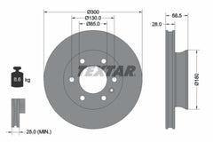 2x Bremsscheibe Vorderachse für MERCEDES-BENZ SPRINTER 3,5-t