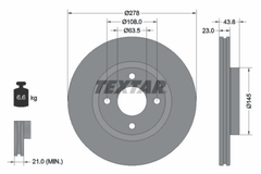 2x Bremsscheibe Vorderachse für FORD FIESTA VII