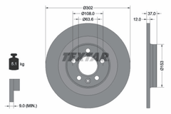 2x Bremsscheibe Hinterachse für VOLVO XC40