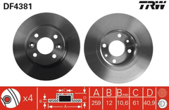 2x Bremsscheibe Vorderachse für RENAULT DACIA SMART LOGAN I LOGAN/STEPWAY II