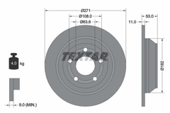 2x Bremsscheibe Hinterachse für FORD PUMA