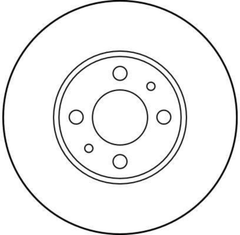 2x Bremsscheibe Vorderachse für ALFA ROMEO CITROËN FIAT LANCIA PEUGEOT MITO