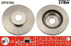 2x Bremsscheibe Vorderachse Hinterachse für SUBARU BRZ FORESTER IMPREZA