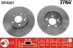 2x Bremsscheibe Vorderachse für MERCEDES-BENZ E-KLASSE T-Model