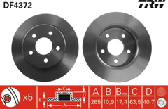 2x Bremsscheibe Hinterachse für FORD C-MAX FOCUS II Turnier Stufenheck Cabriolet
