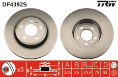 2x Bremsscheibe Vorderachse für BMW X3