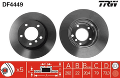 2x Bremsscheibe Vorderachse für BMW 1 Coupe Cabriolet 3