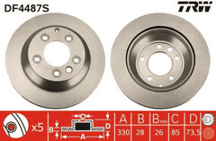 2x Bremsscheibe Hinterachse für AUDI PORSCHE VW Q7 Van CAYENNE TOUAREG VAN