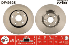 2x Bremsscheibe Vorderachse für TOYOTA AURIS Kombi AVENSIS Stufenheck COROLLA