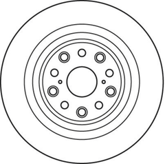 Bremsscheibe Hinterachse links für LEXUS LS
