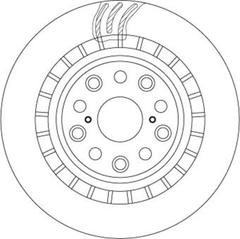 Bremsscheibe Hinterachse rechts für LEXUS LS