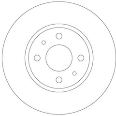2x Bremsscheibe Vorderachse für FIAT LANCIA 500 C PANDA VAN YPSILON