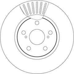 2x Bremsscheibe Vorderachse für LEXUS IS II III C