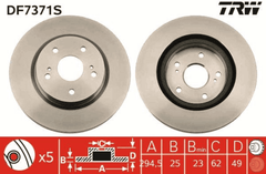 2x Bremsscheibe Vorderachse für SUZUKI GRAND VITARA II