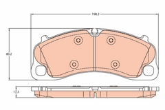 Bremsbelagsatz Scheibenbremse Vorderachse für PORSCHE 911 Cabriolet Targa