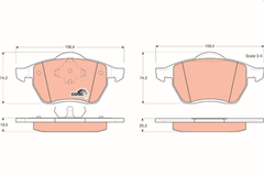 Bremsbelagsatz Scheibenbremse Vorderachse für FORD SEAT VW GALAXY I II MK VAN