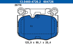 Bremsbelagsatz Scheibenbremse Vorderachse für BMW 2 Coupe 3 Touring 4 Gran X3