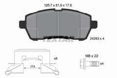 Bremsbelagsatz Scheibenbremse Vorderachse für FORD MAZDA FIESTA VI Van