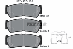 Bremsbelagsatz Scheibenbremse Hinterachse für HYUNDAI SANTA FÉ II H-1 / STAREX