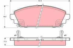Bremsbelagsatz Scheibenbremse Vorderachse für HONDA ACCORD VI Hatchback CIVIC
