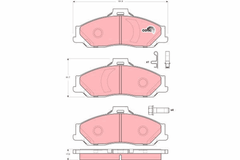 Bremsbelagsatz Scheibenbremse Vorderachse für FORD MAZDA RANGER B-SERIE BT-50