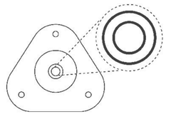 Reparatursatz Federbeinstützlager Vorderachse für TOYOTA LEXUS AURIS Kombi