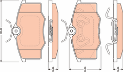 Bremsbelagsatz Scheibenbremse für SEAT SKODA VW AUDI
