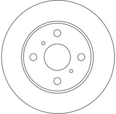 2x Bremsscheibe Vorderachse für TOYOTA YARIS