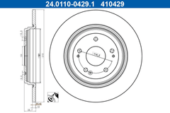 2x Bremsscheibe Hinterachse für HONDA CR-V V