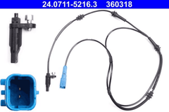 ABS Sensor Raddrehzahl Hinterachse für CITROËN PEUGEOT C5 III Break C6 407 SW